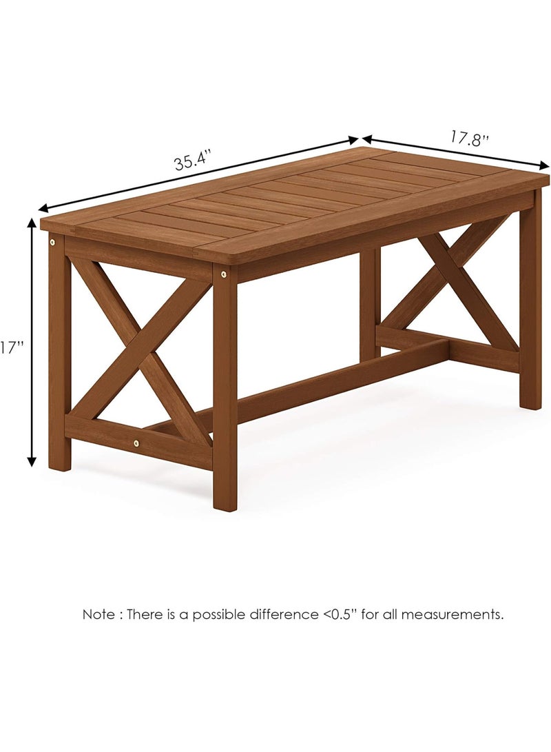 Furinno Patio Tables, Wood, Natural, one size - Image 3